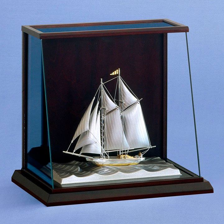 武比古 銀製 ヨット 2本マスト 5号 スロープケース | 銀製品,銀製