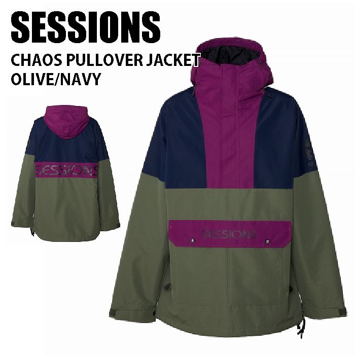 SESSIONS セッションズ ウェア CHAOS PULLOVER JACKET 22-23 OLIVE