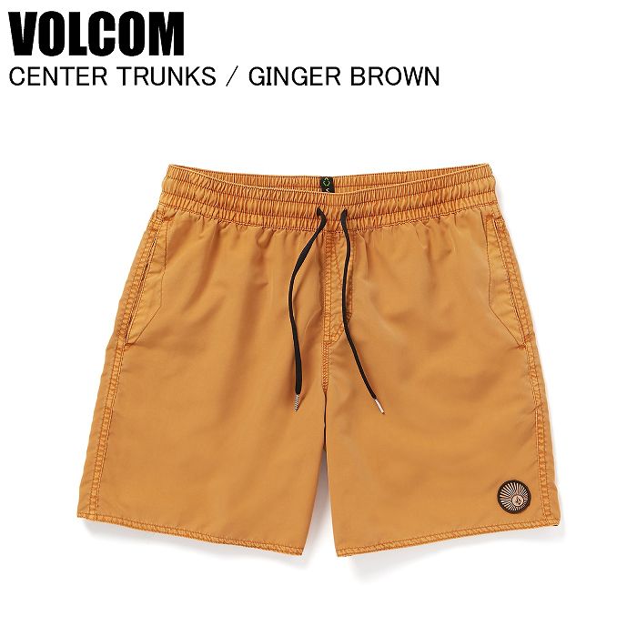 VOLCOM ボルコム A2512305 CENTER TRUNKS GINGER BROWN サーフパンツ