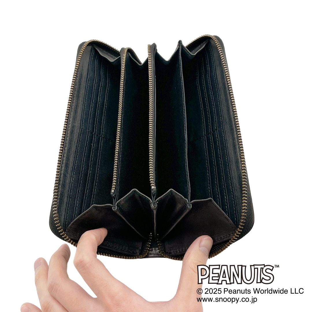 PEANUTS/SNOOPY】スヌーピーのラウンド長財布【JOE COOL】［sp-73321］