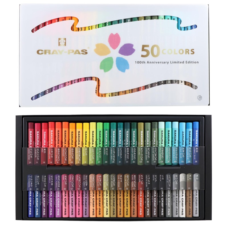 サクラクレパス クレパス太巻50色 アニバーサリー 100周年記念限定