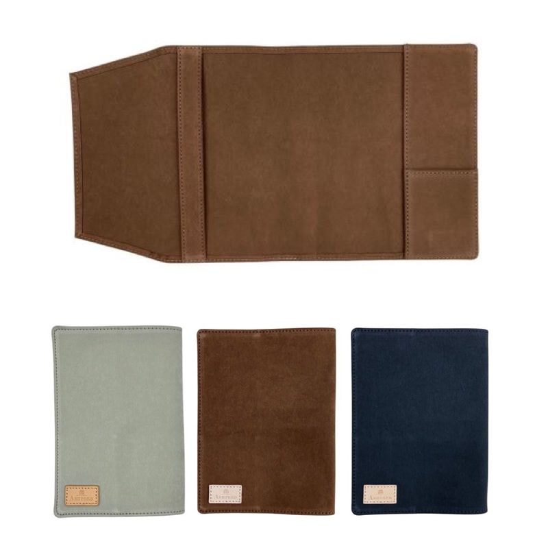 ASHFORD/アシュフォード ミリクロス ブックカバー 文庫 アイスグレー