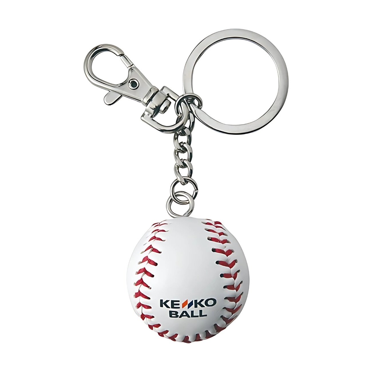 ボールキーホルダー野球 白｜ナガセケンコー【公式】ネットショップ