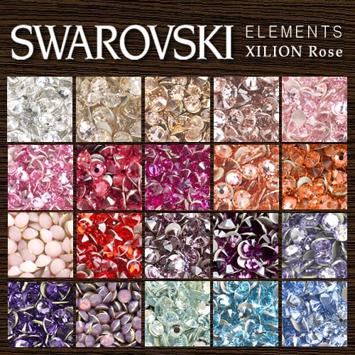 ネコポス 送料無料】【暖色系】キラキラ激安スワロフスキーライン