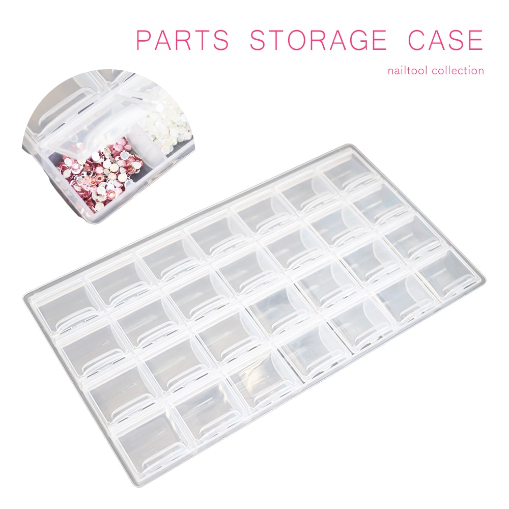 ネコポス送料無料】ネイルツール 大容量パーツケース 28ポケット