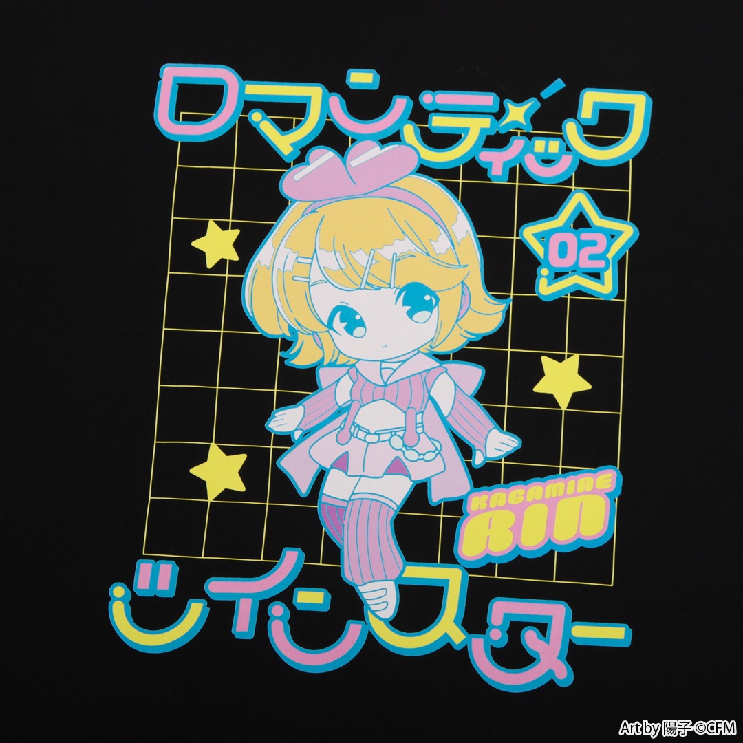 鏡音リン・レン ロマンティック☆ツインスター ネオンTシャツ 鏡音リン