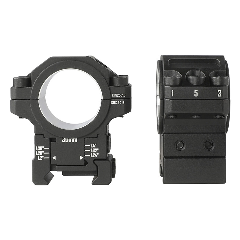 DISCOVERY アジャスタブル スコープマウントリング(20mmレール/1inch