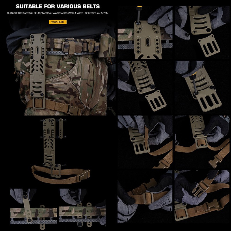 WoSporT TNCタイプ RHP モジュラーホルスターアダプター RG | サバゲー