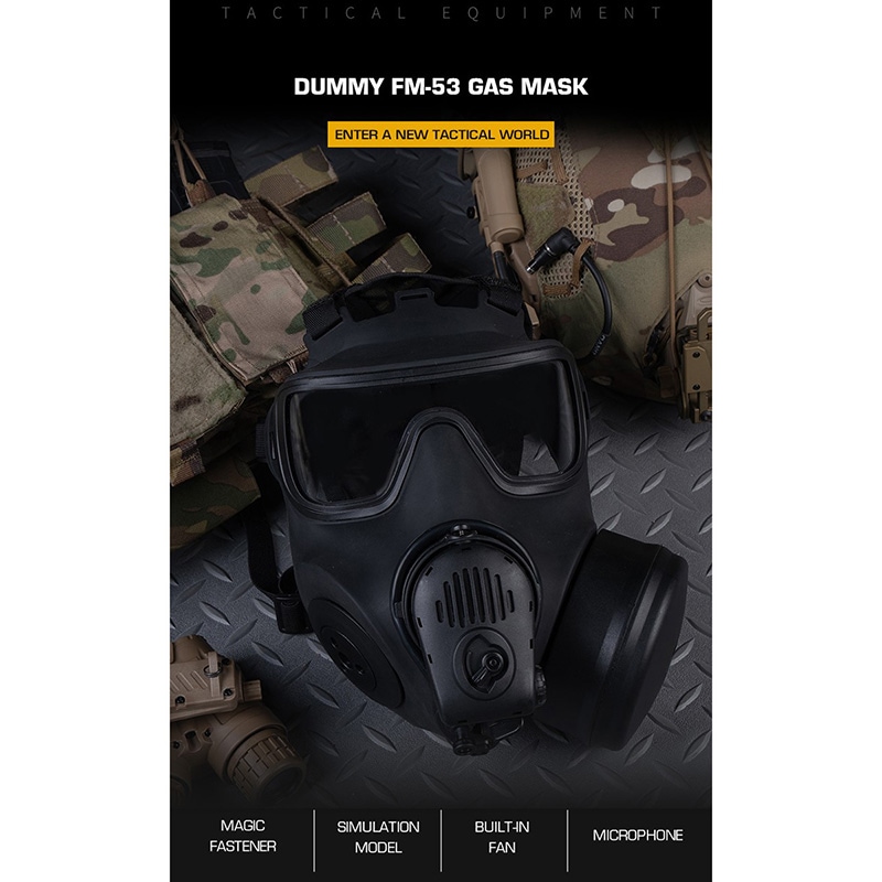 WoSporT AVON タイプ FM-53 ダミー ガスマスク マイク 電動ファン付