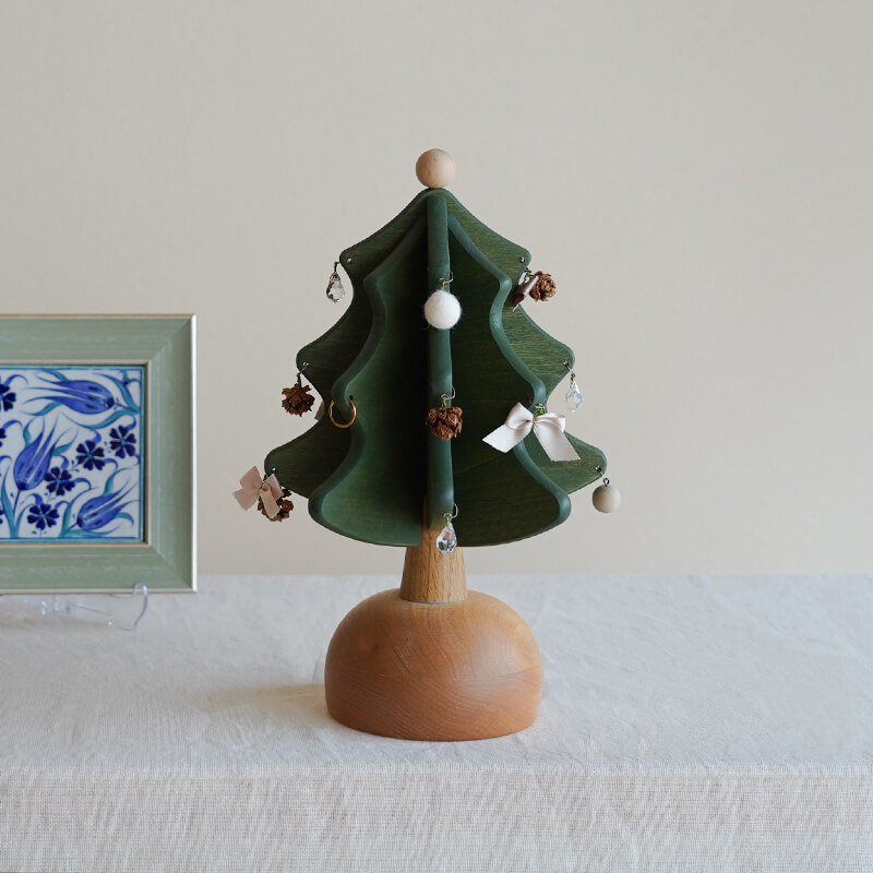オルゴールツリー・プチ（グリーン）｜[飛騨の家具]オークヴィレッジ
