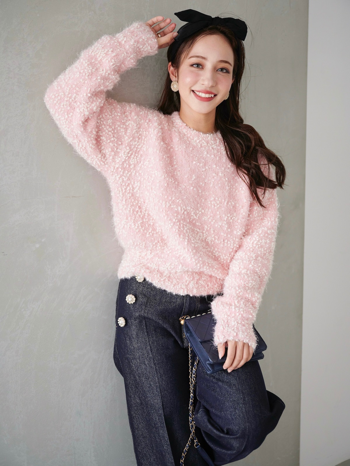 つぶつぶニット/ピンク【残り3点】 | ALL | OBLI