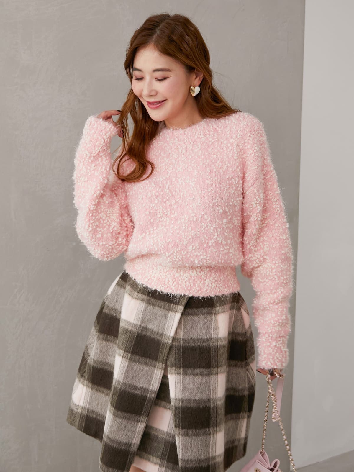 つぶつぶニット/ピンク【残り3点】 | ALL | OBLI