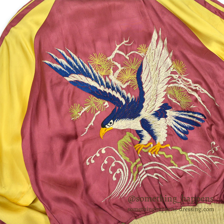 50s 別珍 speed zip 虎 鷹 龍 スーベニア スカジャン B981624