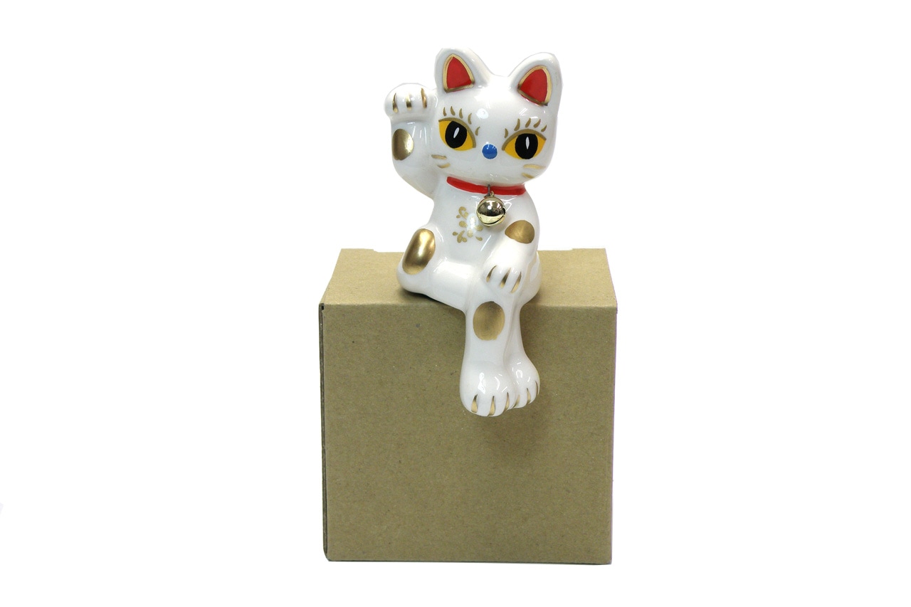 ラッキーキャット（白） | おかげ横丁の縁起物,招き猫 | おかげ横丁