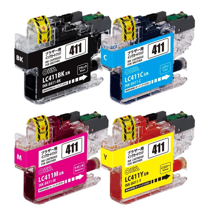 ブラザー互換インク LC411 4色パック｜INK-B411-4P 01-7776｜通販なら