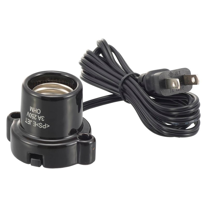 磁器レセップ E26 1.5mコード ブラック｜HS-L2615ZR-K 00-7082｜通販