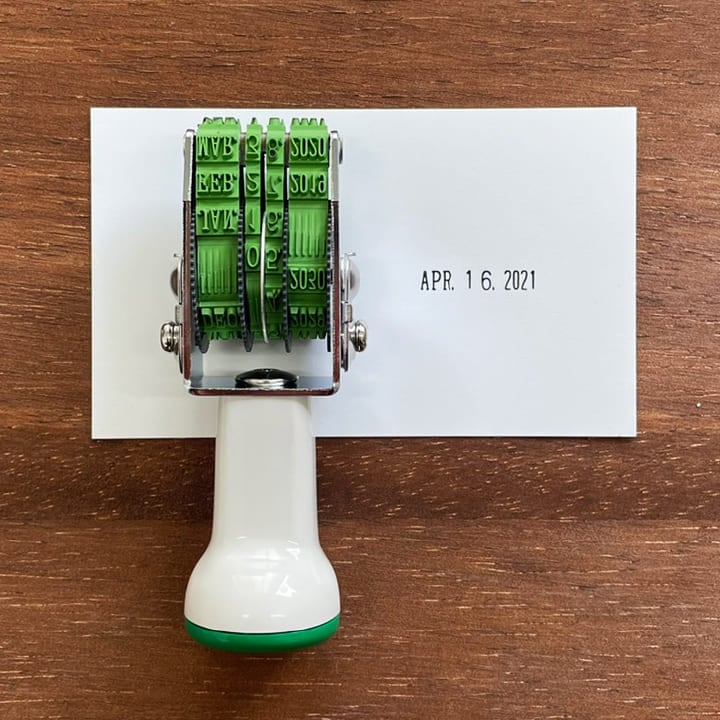 サンビー テクノタッチ 回転印 西暦日付 ゴシック体5号 TK-SD5