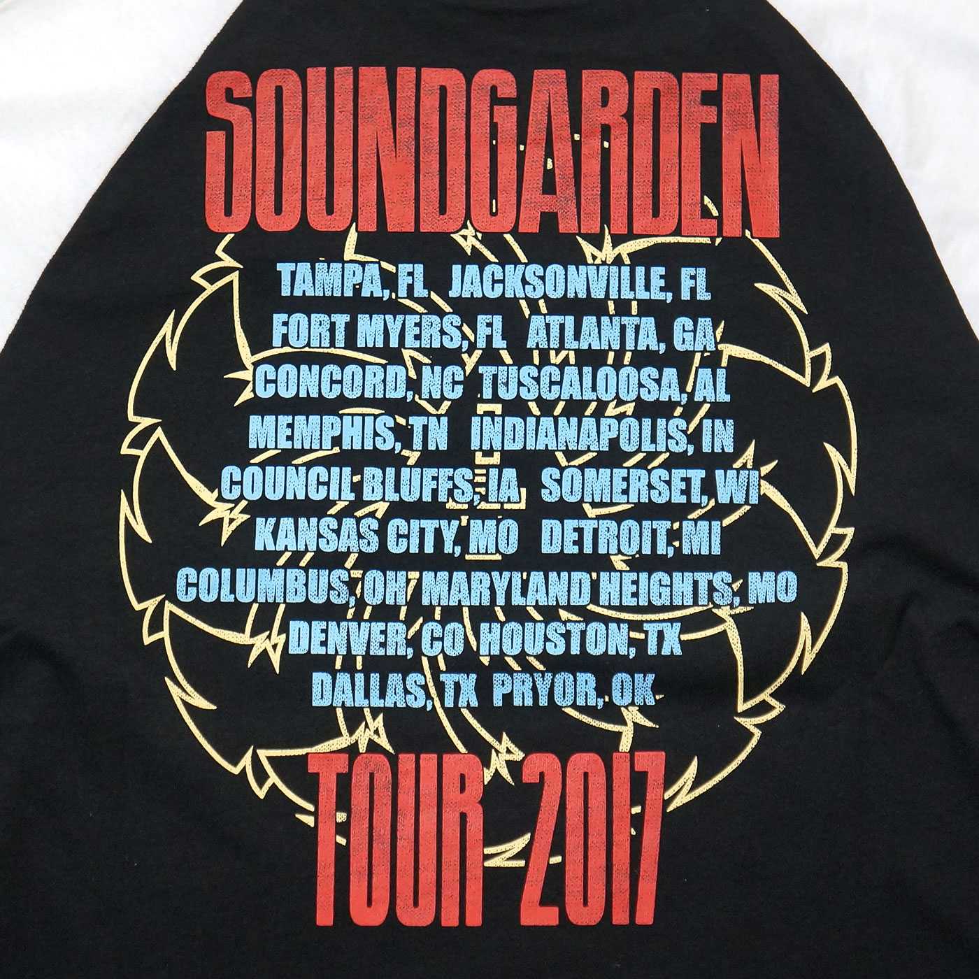 SOUNDGARDEN ロングスリーブTシャツ Raglan Tour 2017 | OSOMALO
