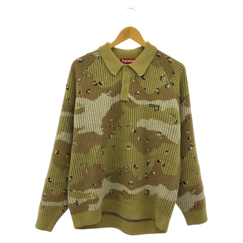 中古】Supreme Small Box Polo Sweater L desert camo シュプリーム【O