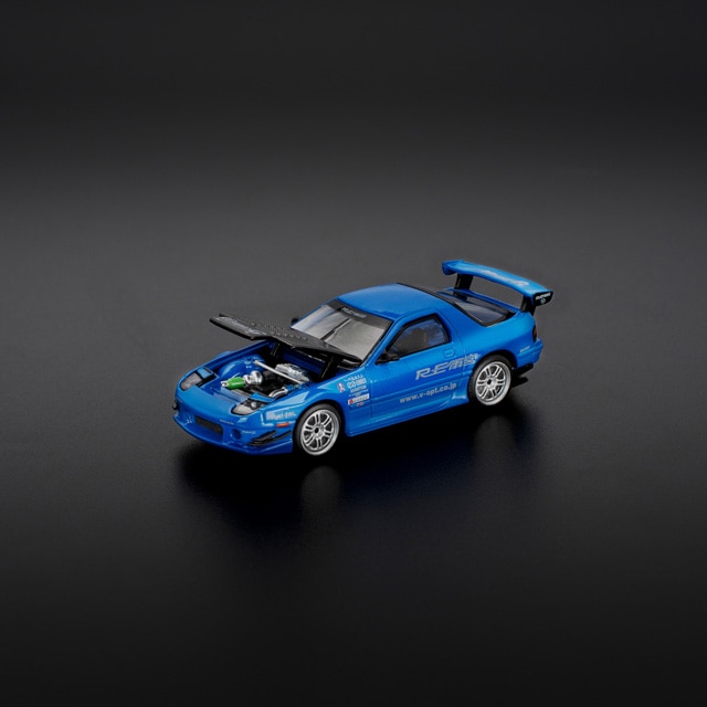 1/64 MAZDA RX-7 (FC3S) RE-AMEMIYA - RE-AMEMIYA BLUE 1/64 マツダ RX