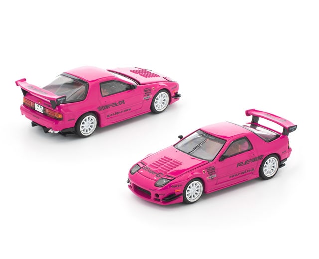 POP RACE x Enigma 1/64 MAZDA RX7 (FC3S) RE-AMEMIYA PINK 1/64