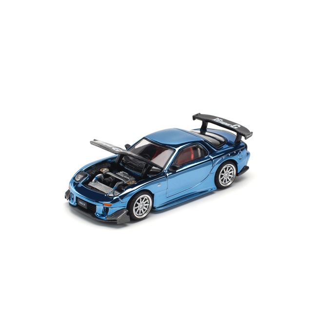 1/64 MAZDA RX7 RE-AMEMIYA WIDEBODY - BLUE CHROME マツダ RX7 RE