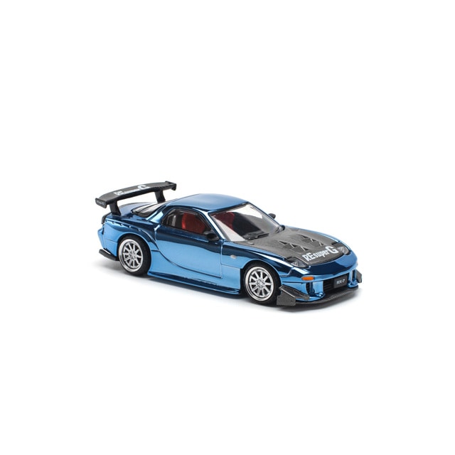 1/64 MAZDA RX7 RE-AMEMIYA WIDEBODY - BLUE CHROME マツダ RX7 RE