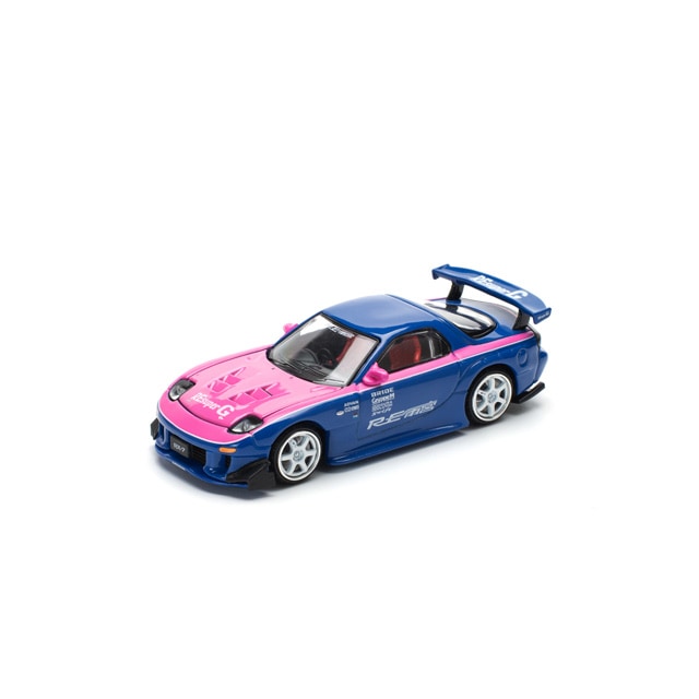 1/64 MAZDA RX7 RE-AMEMIYA BLUE PINK 1/64 マツダ RX7 RE:雨宮 ブルー