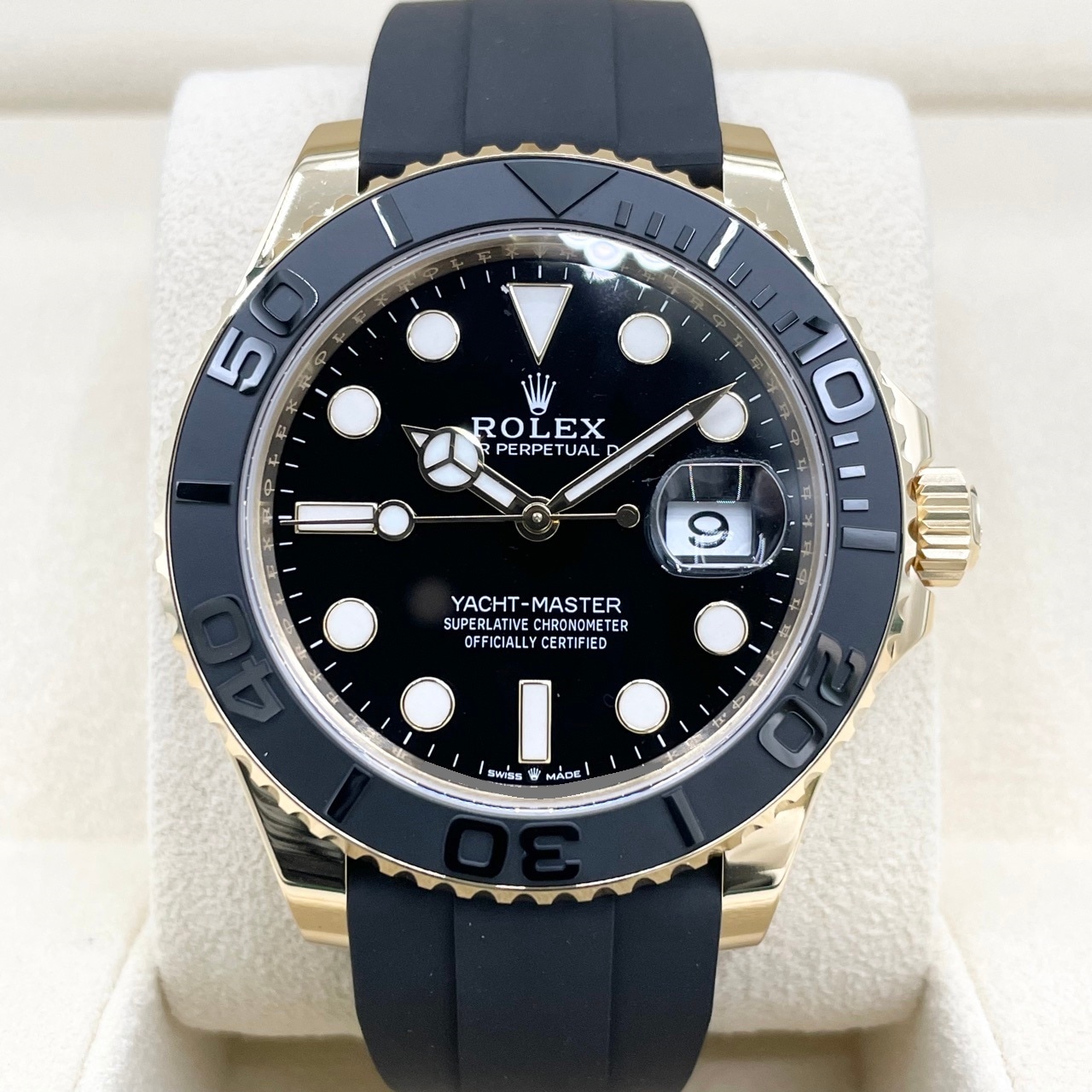 ロレックス ヨットマスター 226658 ブラック ブラックラバーベルト