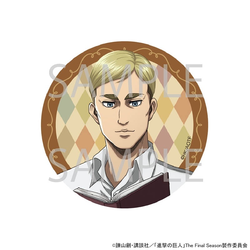TVアニメ『進撃の巨人』 描き下ろし缶バッジ(エルヴィン)