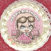 公式】バースデーキャラクター柄 ケーキ・マカロン・カップケーキ