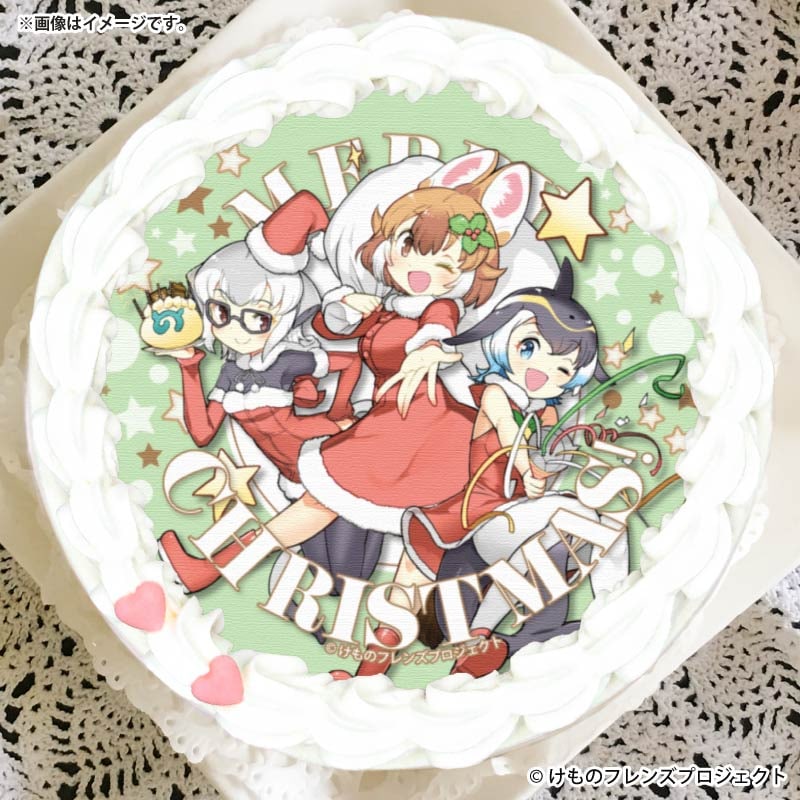 Xmasプリケーキ2025（ドール＆マイルカ＆ミーアキャット（2021年描き