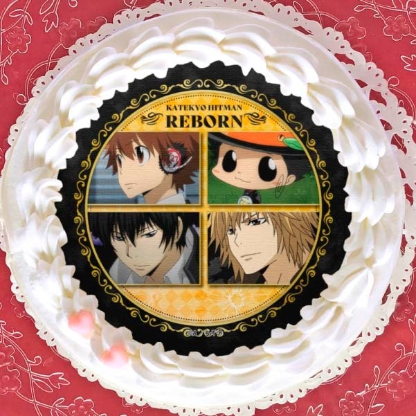 プリケーキ（沢田綱吉＆リボーン＆雲雀恭弥＆ディーノ）【特典缶バッジ