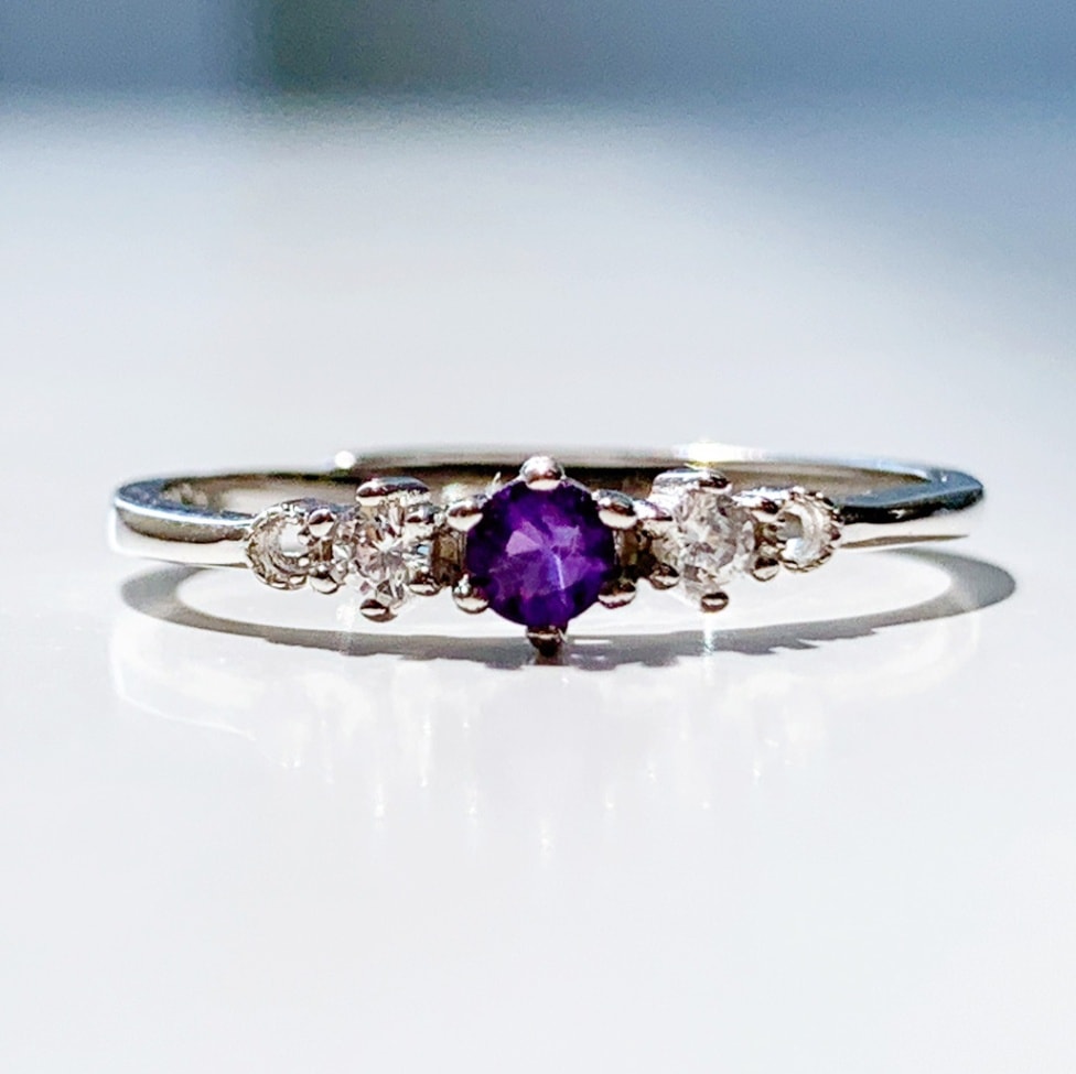 シルバーリング フリーサイズ アメジスト | アクセサリー | Crystals