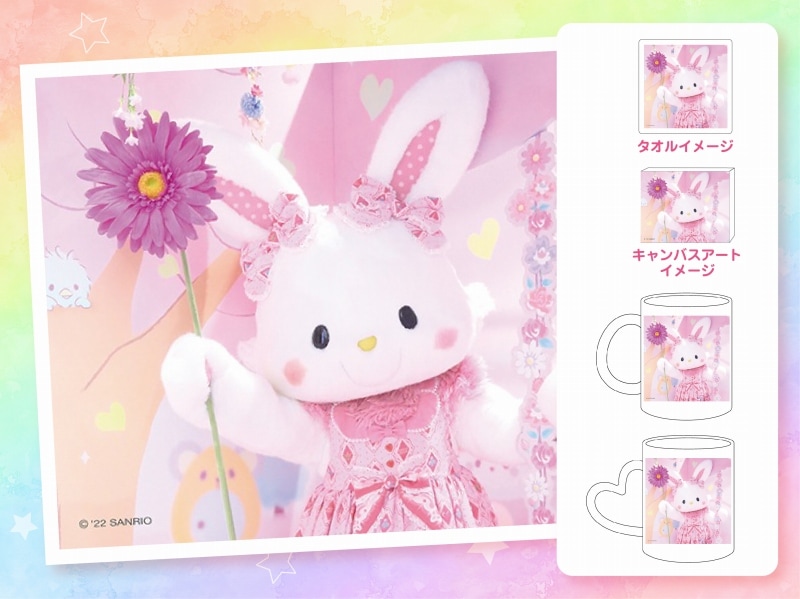 推しキャラ工房】ウィッシュミーメル お花【ハンドタオル・キャンバス