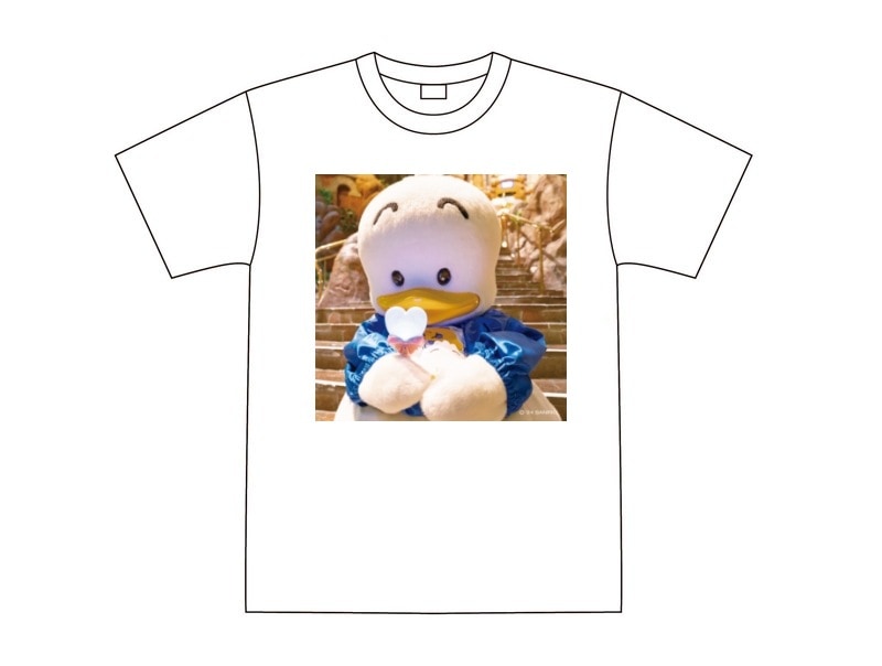 推しキャラ工房】あひるのペックル ワクワク 【Tシャツ】| Sanrio