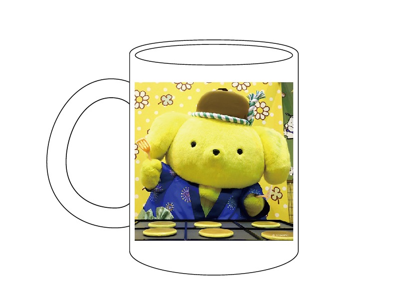 推しキャラ工房】ポムポムプリン 毎度！【ハンドタオル・キャンバス