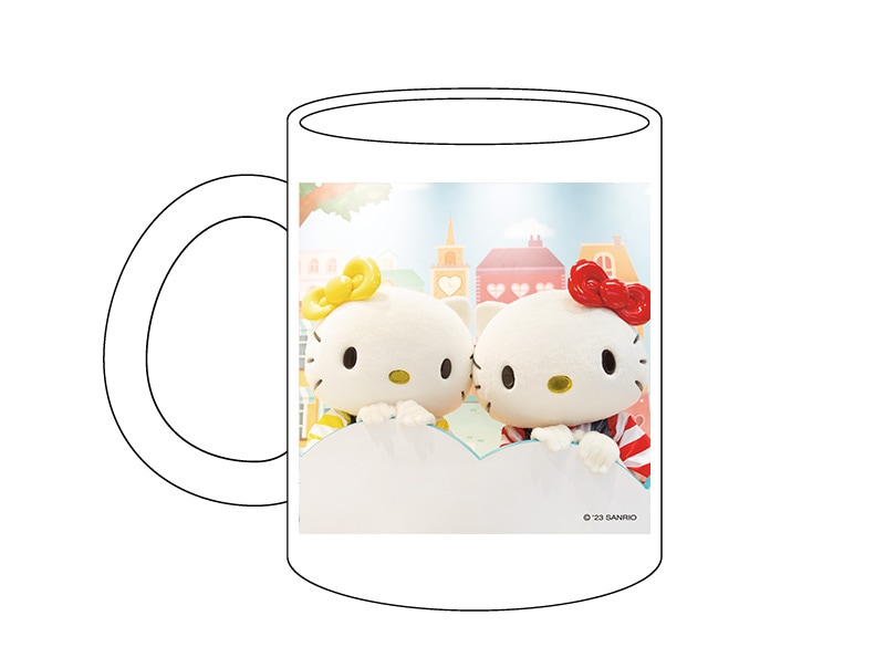 推しキャラ工房】キティ・ミミィ かくれんぼ 【ハンドタオル