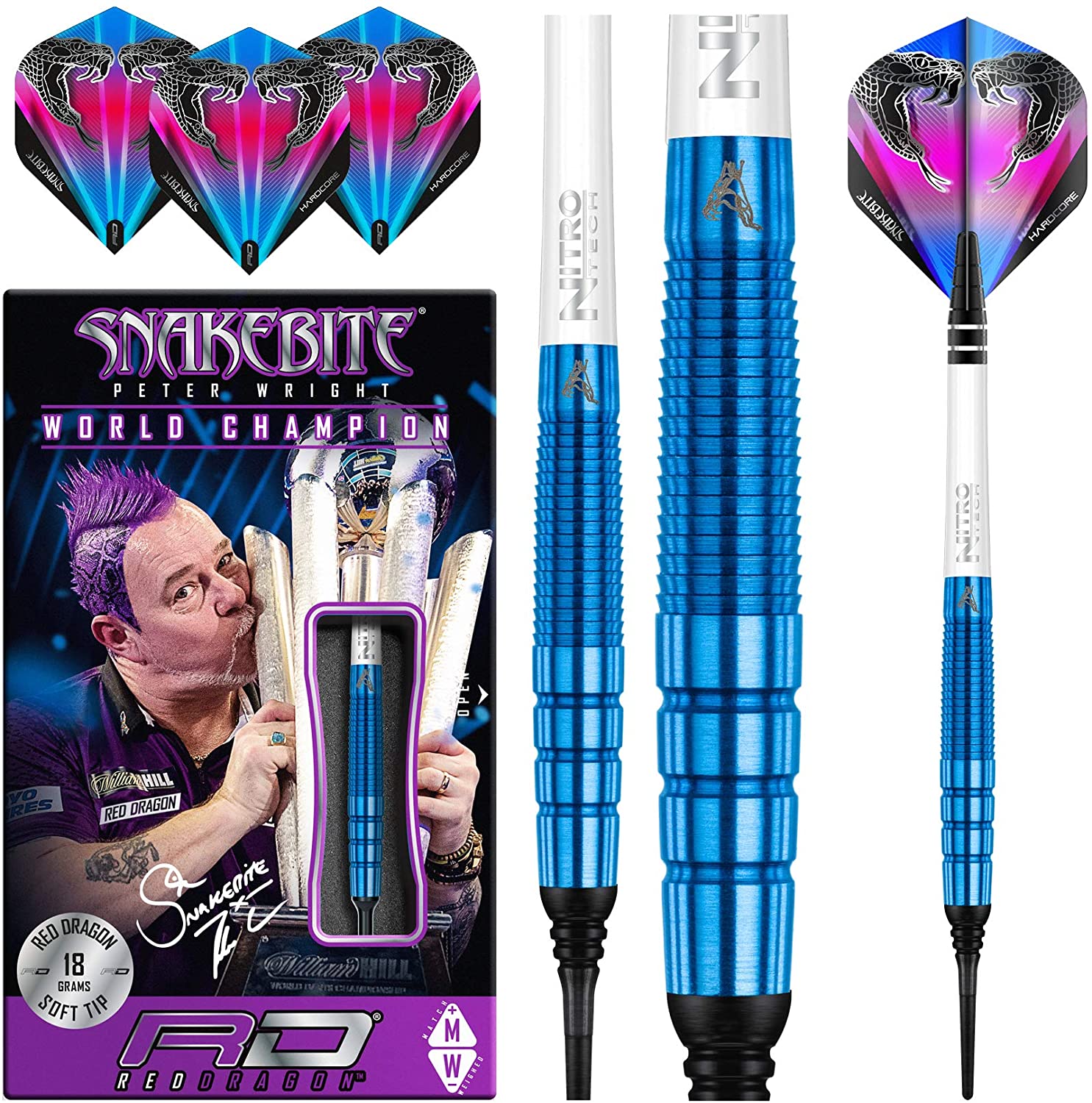 Red Dragon(レッドドラゴン) [バレル] Peter Wright Snakebite BLUE