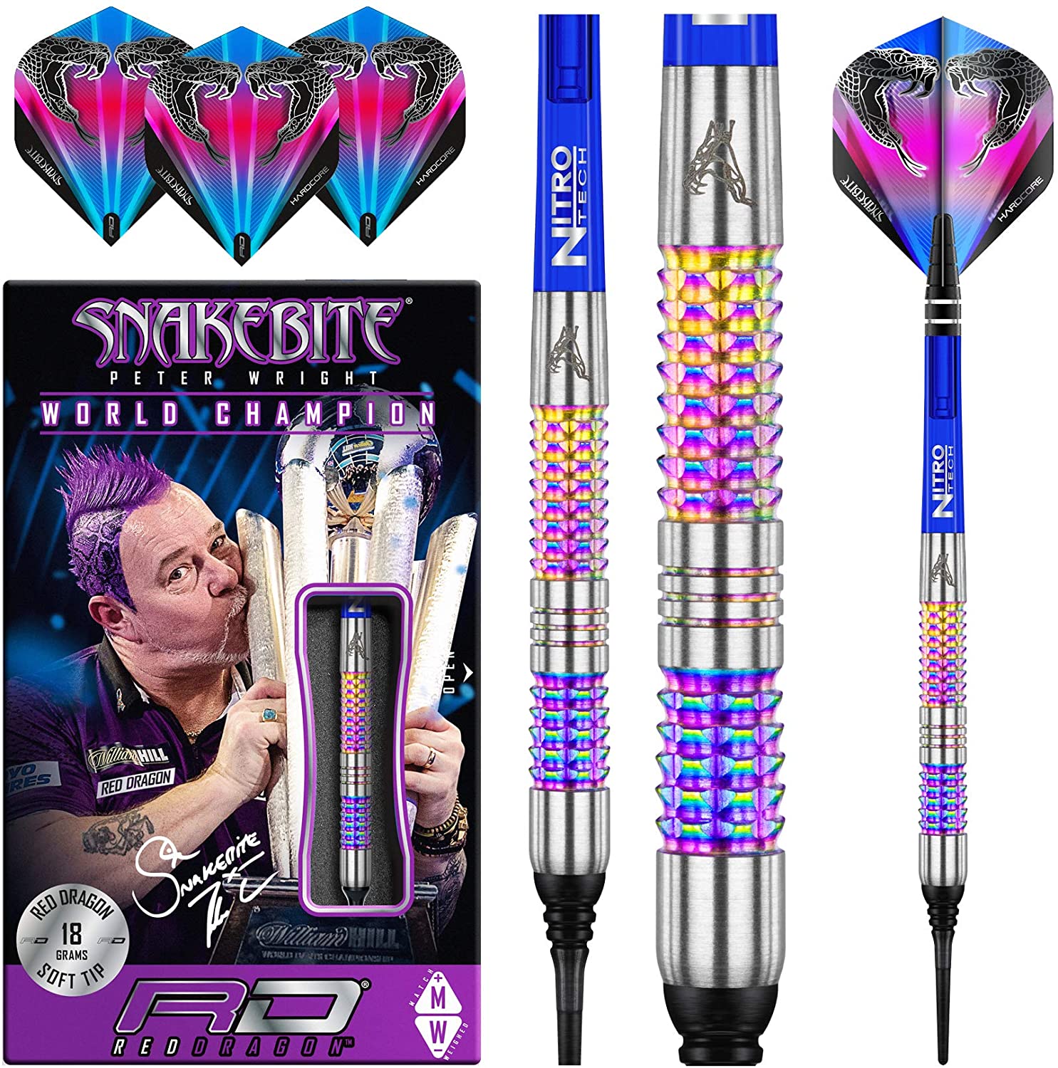 ピーターライト スネークバイト コラ 20g バレル重量 18g レッド