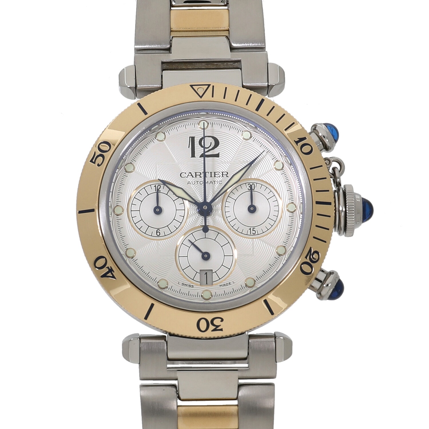 C7563 | [中古]カルティエ パシャ 38MM クロノグラフ W31036T6