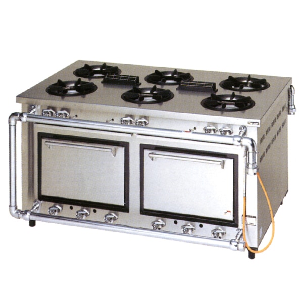 マルゼン ガスレンジ デラックスシリーズ 幅1500×奥行900×高さ800(mm