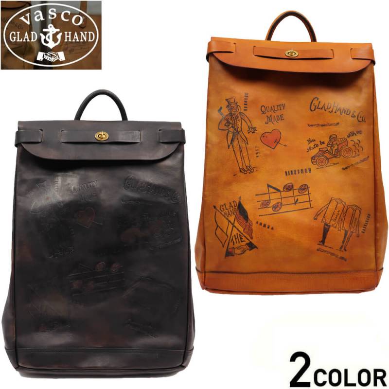 GLADHAND x VASCO LEATHER VOYAGE 2WAY RUCKSACK 