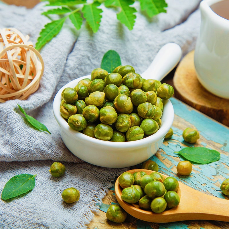 盛香珍 蒜香青豆 個包装21袋入り 240g グリーンピース菓子 ニンニク味