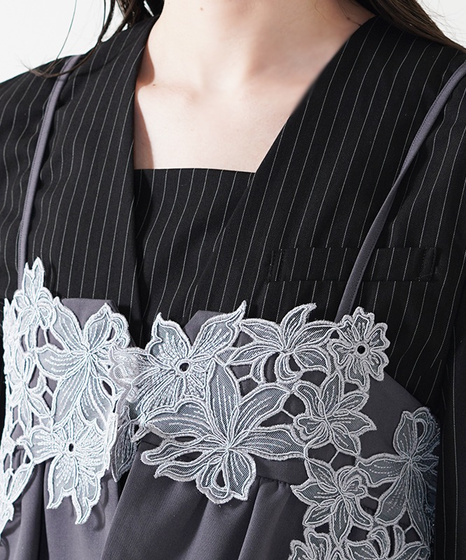 pinstripe tailored bustier dress | DRESS,DRESS | ROOM903 online