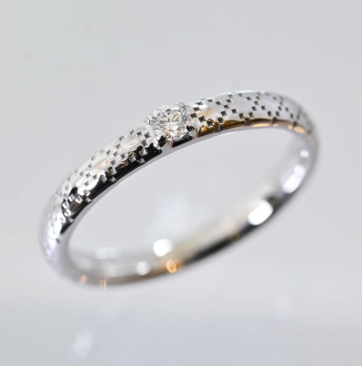 GUCCI グッチ 750WG ホワイトゴールド リング ダイヤモンド 指輪