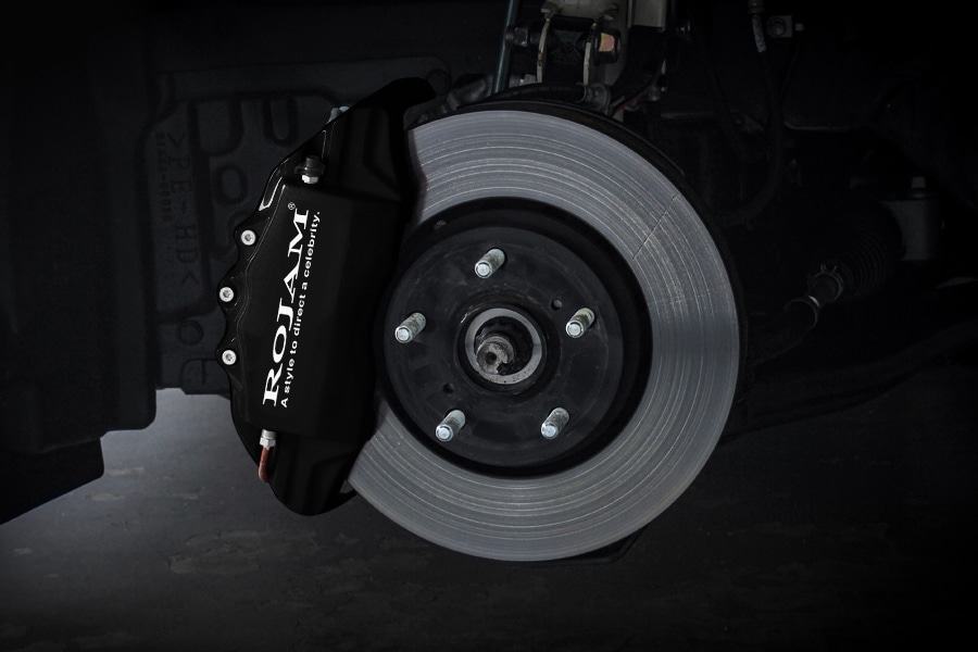 即納商品！・在庫限り！』ROJAM キャリパーカバー ブラック/ホワイト