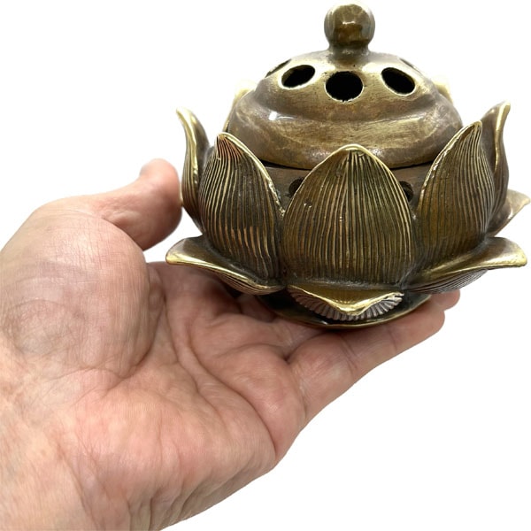特供熏香炉(銅蓮香炉) 【送料無料】（沖縄別途700円）銅製品,ロータス