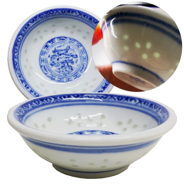 景徳鎮青ホタル反口元托(小皿)青φ7cm ※10個お買い上げで+1個サービス