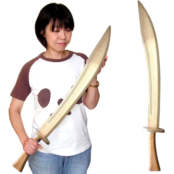 木製青龍刀(ナチュラル)【送料無料】（沖縄1500円） ｜ 太極,拳,太扱